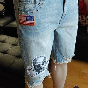 NWT Mens 36 waist punk horror shorts 🔥